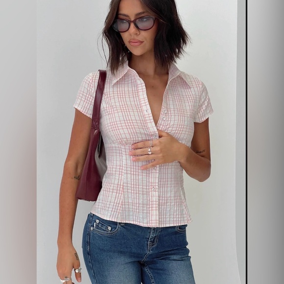 Princess Polly Tops - Princess Polly Cottesloe Blouse Top
